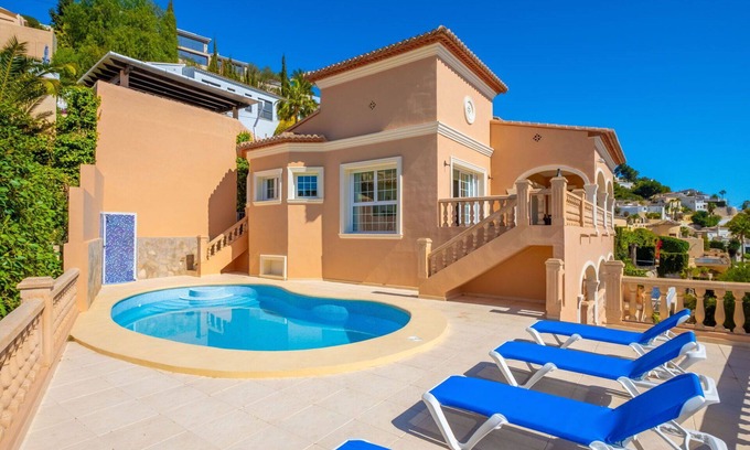 Benimeit Villa | Wonderful private villa for 8 guests with A/C, WIFI, private pool, TV, terrace and panoramic view