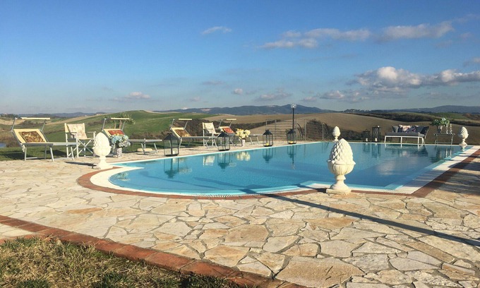 Lajatico Villa | Wonderful private villa for 7 people with private pool, WIFI, A/C, TV, patio and panoramic view
