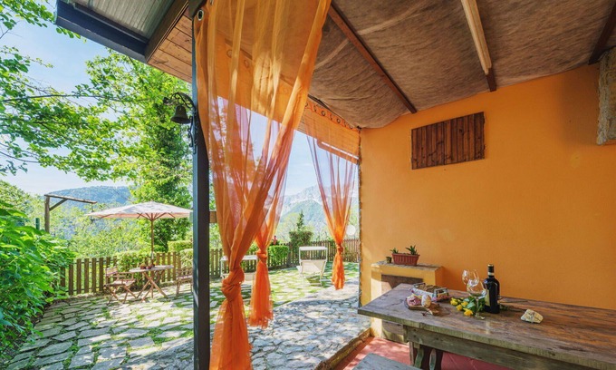 San Carlo Terme House | Wonderful private villa for 4 people with WIFI, TV, patio and pets allowed