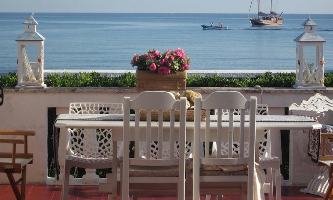 Villanova Villa | Wonderful villa 10 meters from the sea of Ostuni with mini pool with view