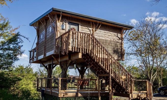 Sevierville Cabin | World's First Interactive Treehouse Experience! Air Fort One ✈️