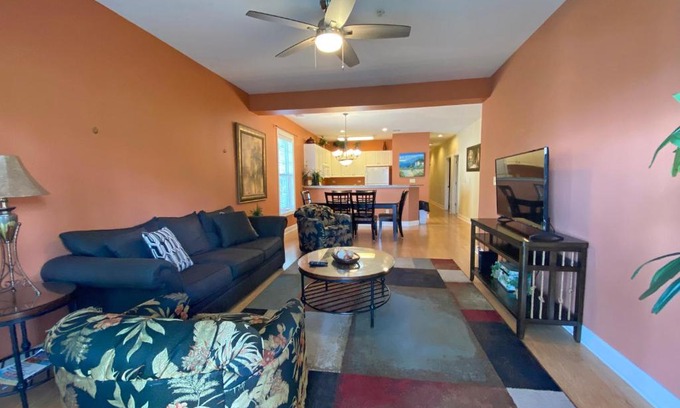 Carolina Forest Apartment | World Tour 206 Augusta by Palmetto Vacation Rentals