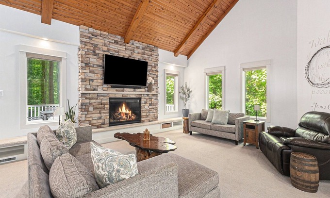 Holland House | Yemi's Place: Luxe Macatawa Home, Hot Tub, Fire Pit, Game Room