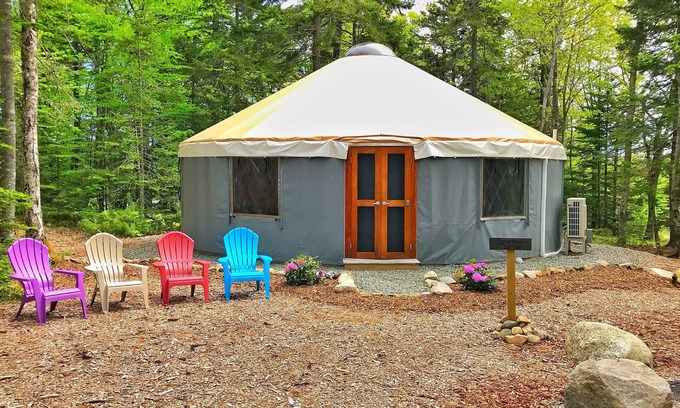 Southwest Harbor Cottage | Yurt Glamping on the Quiet-side of Acadia National Park!