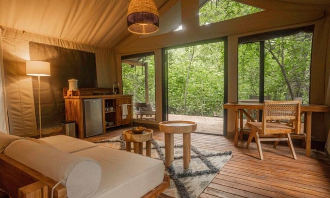 Mal Pais Cabin | Zunya Beach Front Jungle View Safari Tent & Experiences