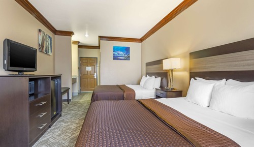 Standard Room, 2 Queen Beds, Non Smoking, Refrigerator & Microwave