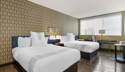 Standard Room, 2 Queen Beds, Non Smoking, Refrigerator & Microwave (Shower Only)