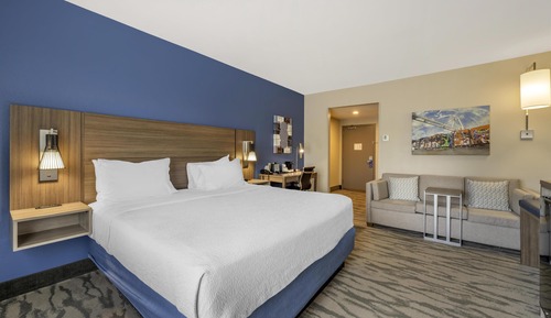 Standard Room, 1 King Bed, Non Smoking, Refrigerator & Microwave