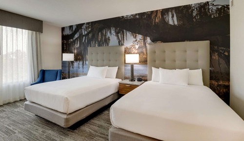 Deluxe Room, 2 Queen Beds, Refrigerator & Microwave
