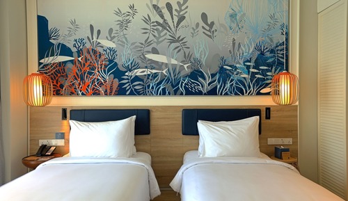 Deluxe Garden View Twin Room with Balcony