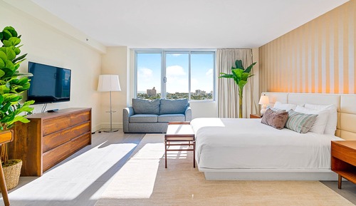 Deluxe Studio, 1 King Bed, Kitchenette, City View