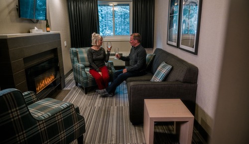 Two Queen Deluxe Suite with Fireplace (Not Pet Friendly)