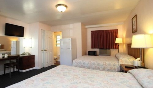 Basic Room, 2 Double Beds, Refrigerator & Microwave