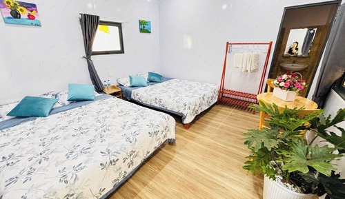Luxury Double Room, 2 Double Beds, Garden View