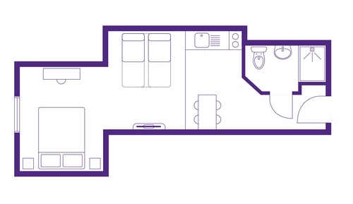 Deluxe Studio, Private Bathroom (Flat 1)
