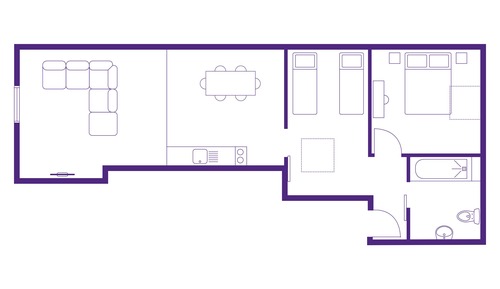 Family Apartment, Private Bathroom (Flat 3)