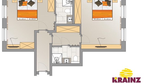 2 ECO-SPAR rooms with connecting door