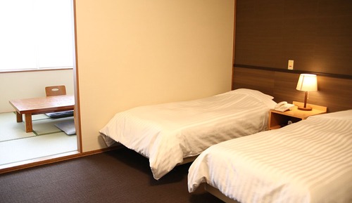 Twin Room with Tatami space, Ocean view, Non Smoking, Half Board