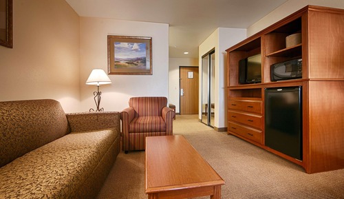 Suite, 1 King Bed, Non Smoking, Microwave