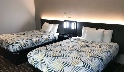 Standard Room, 2 Double Beds, Smoking, Refrigerator & Microwave