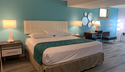 Suite, 1 King Bed, Refrigerator & Microwave