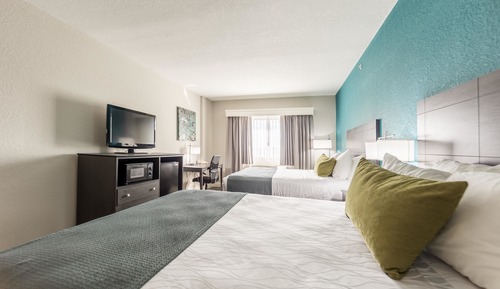 Standard Room, 2 Queen Beds, Non Smoking, Refrigerator & Microwave