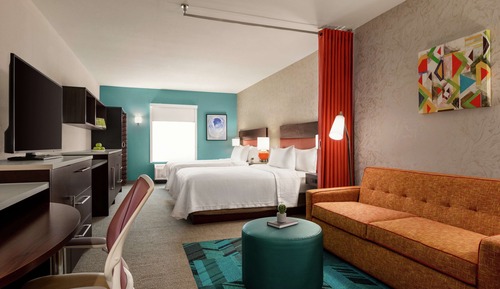 Studio, 2 Queen Beds, Accessible (Hearing)
