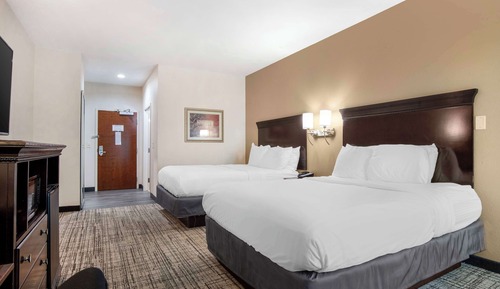 Standard Room, 2 Queen Beds, Non Smoking, Refrigerator & Microwave