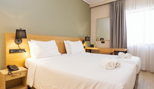 Twin Room, Balcony with Acropolis View