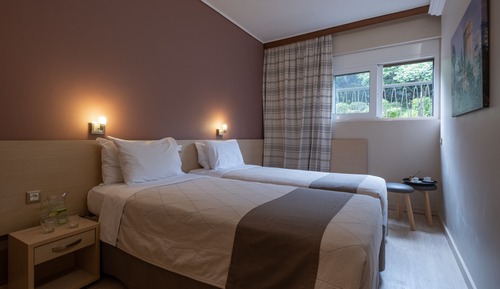 Economy Twin Room (1st floor- semi basement room)