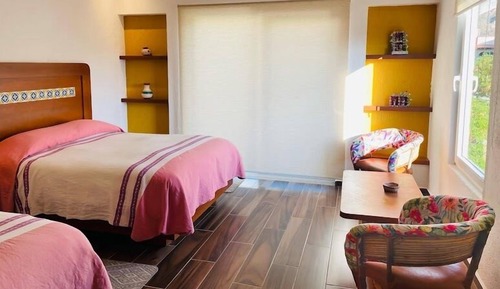 Quadruple Room, 2 Queen Beds, Terrace, Mountain View
