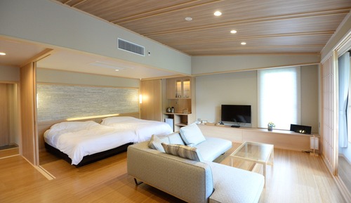 Japanese Style Room + Western Style Living JIN, Outdoor Bath