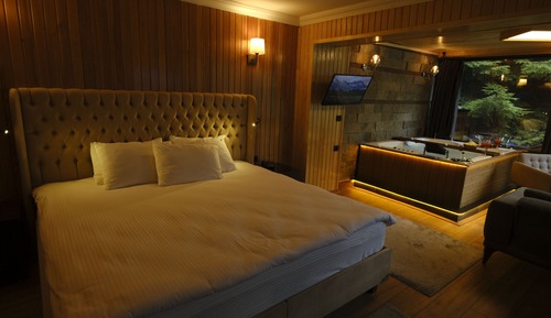 Corner Suite with Jacuzzi and Fireplace