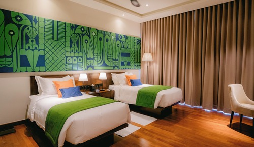 Twin Room, Balcony, Garden View