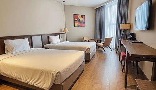 Executive Studio, 2 Twin Beds, Garden View