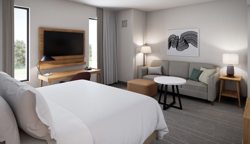 Studio Suite, 1 King Bed, Accessible Bathtub, Kitchen (Communications)