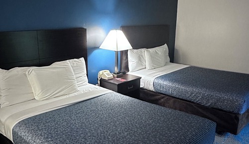 Basic Single Room, 2 Double Beds, Non Smoking