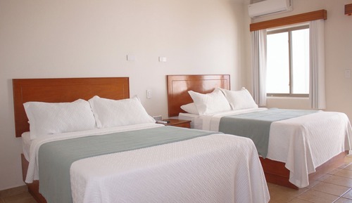Standard Double Room, 2 Double Beds, Balcony, Pool View
