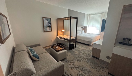 Suite, 1 King Bed with Sofa bed, Non Smoking (Hearing Accessible)