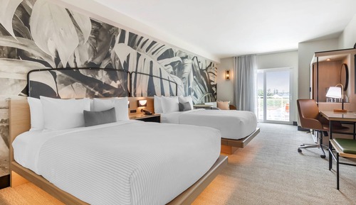 Standard Room, Multiple Beds, Non Smoking, Balcony (Pool View)