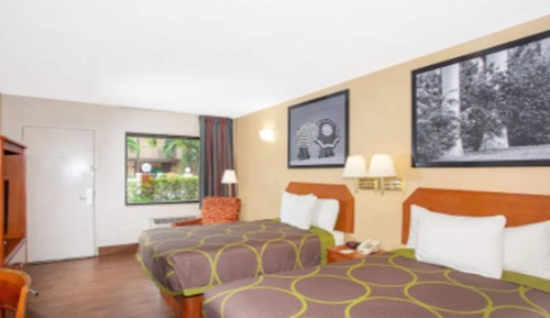 Double Room, 2 Double Beds, Non Smoking