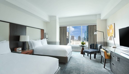 Room, 2 Double Beds, City View