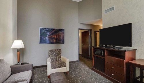 Suite, 1 King Bed with Sofa bed, Refrigerator & Microwave (2 Rooms, Oversized)