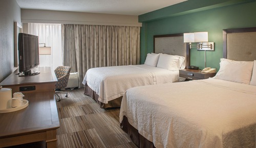 Room, 2 Double Beds, Accessible (Roll in Shower)