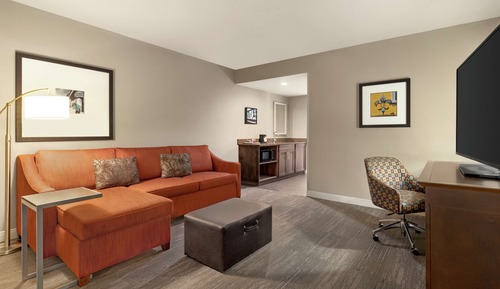 Jr. Suite, king bed, sofa bed, wet bar