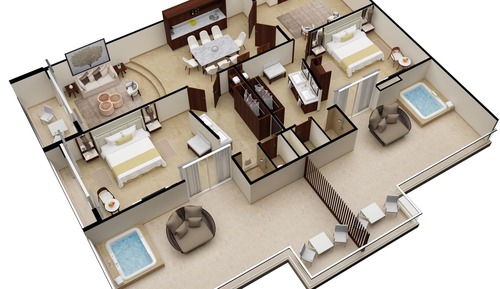 Superior Two Bedroom Presidential Suite - Ocean View