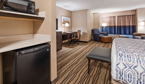 Suite, 1 King Bed, Non Smoking, Refrigerator & Microwave (Oversized Room;with Sofabed)