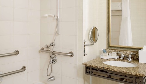 Suite, 1 King Bed with Sofa bed, Accessible, Bathtub (One Bedroom, Mobility Accessible)