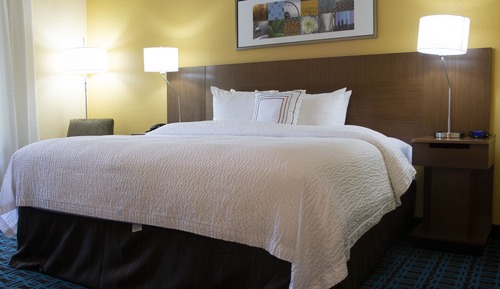 Room, 1 King Bed, Roll-in Shower