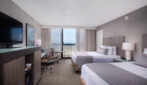 Standard Room, 2 Queen Beds, Refrigerator & Microwave, Oceanfront (Non Pet Friendly)